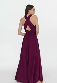 NAOKO Žerzejové šaty - dark purple