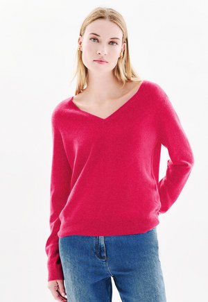 FRENCH BRAND FASHION ELEGANT  MODERN - Pullover - rose framboise