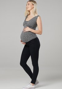 Chelsea Clark NURSING 2-PACK - Top - mottled grey black white