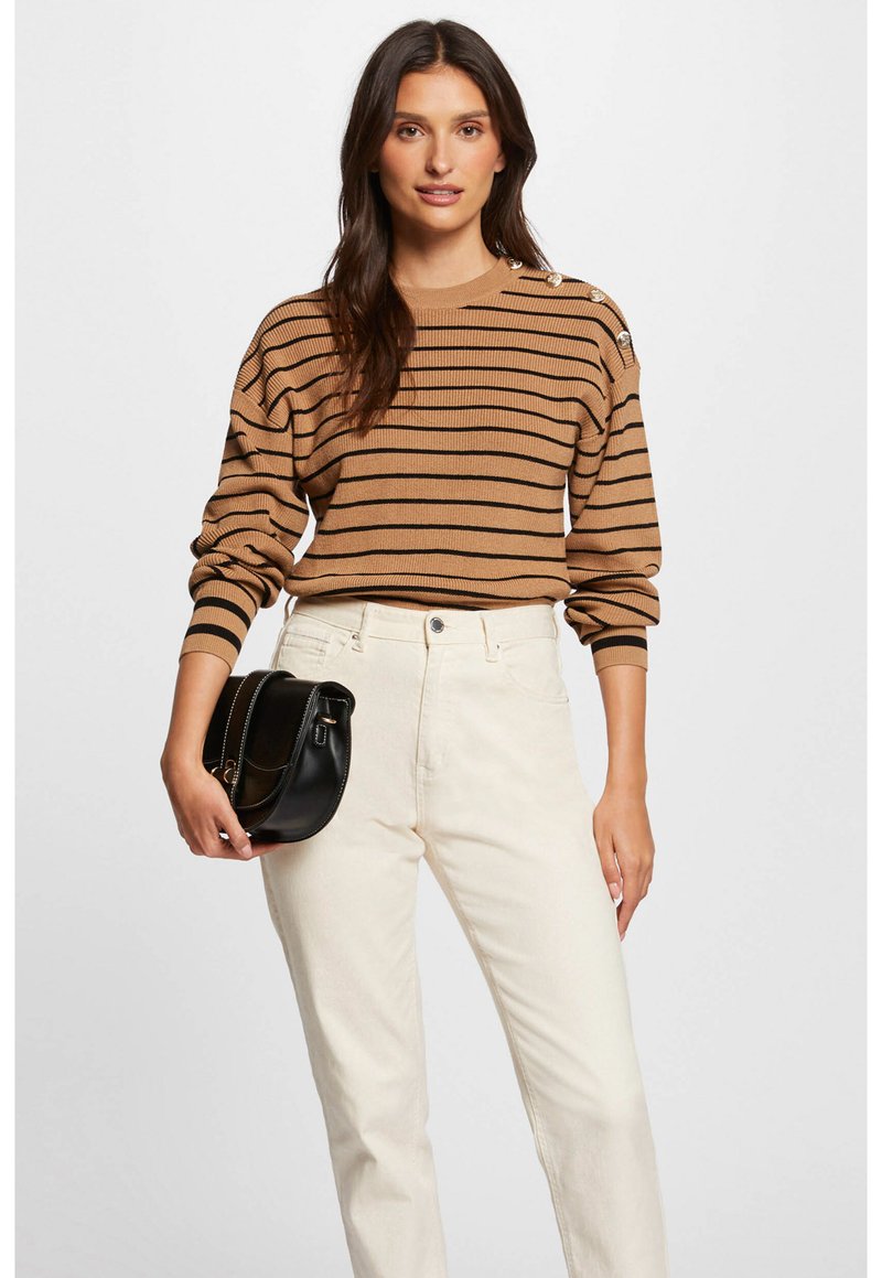 Morgan STRIPED - Maglione - camel