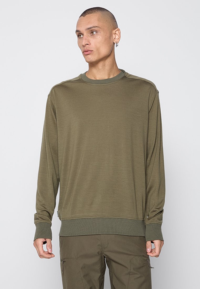 Icebreaker Sweater donkergroen