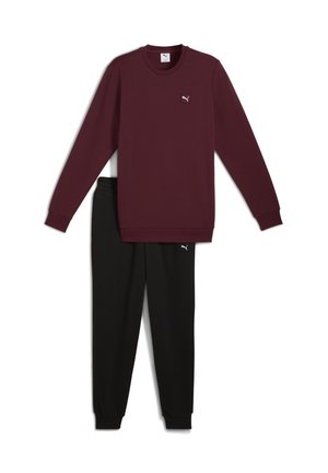 ESSENTIALS ELEVATED SET - Trainingsanzug - ruby shimmer