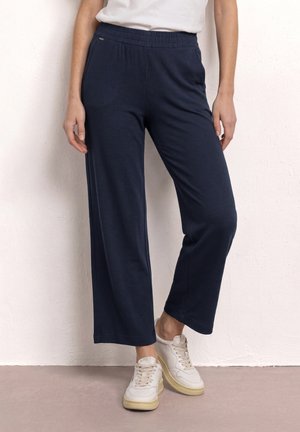 Street One 7/8 WIDE LEG HOSE IM LOOSE FIT - Pantalon de survêtement - deep blue