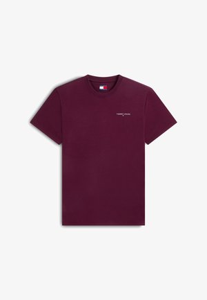 Tommy Jeans, SLIM FIT - T-shirt basique - calypso berry