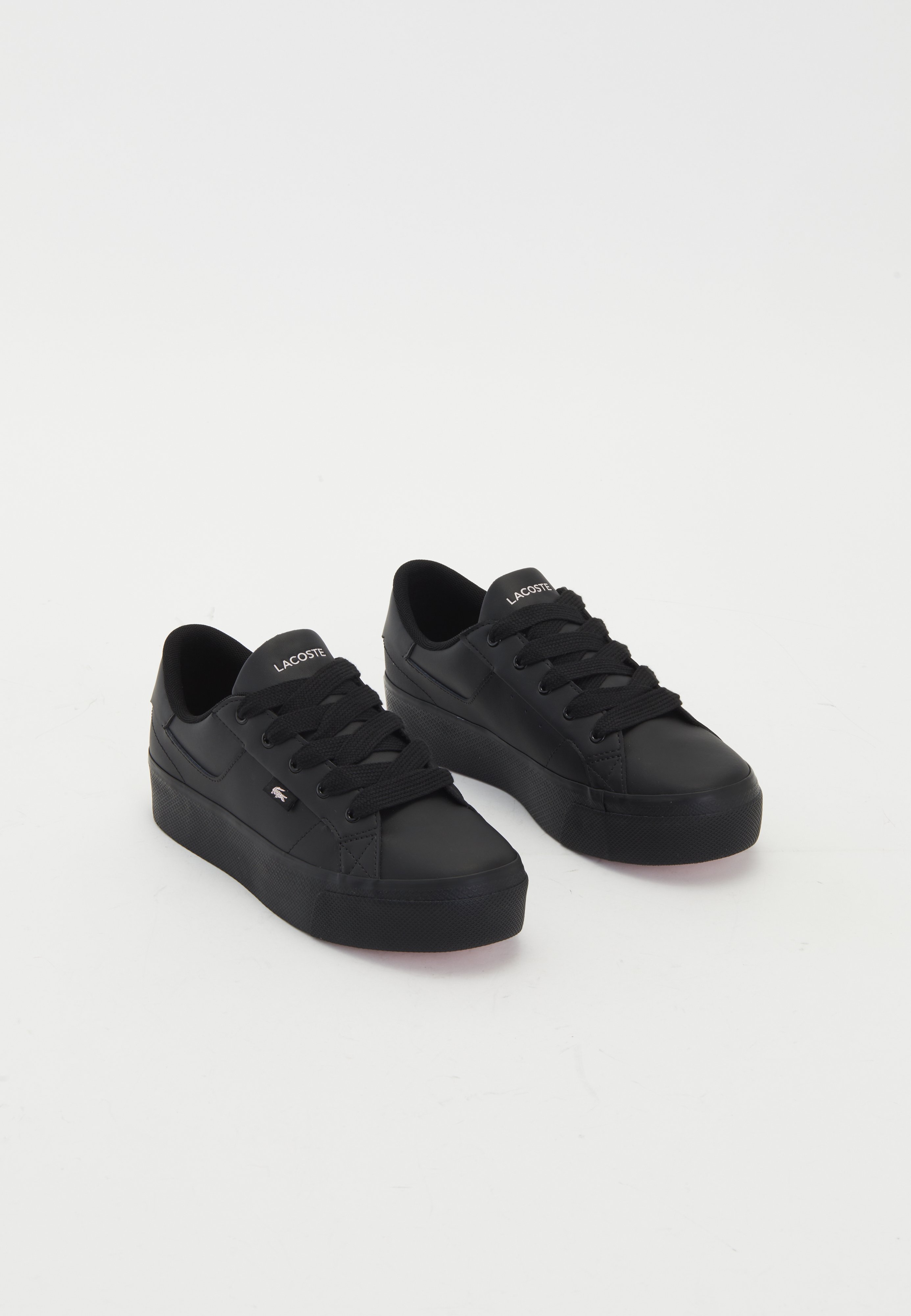 lacoste ziane black leather