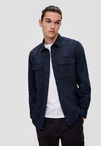 QS Overhemd - tiefblau
