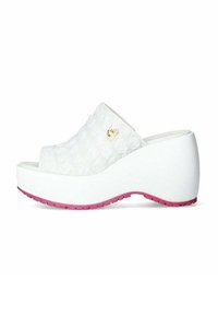 Ciabattine con tacco - bianco