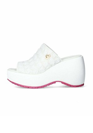 Ciabattine con tacco - bianco