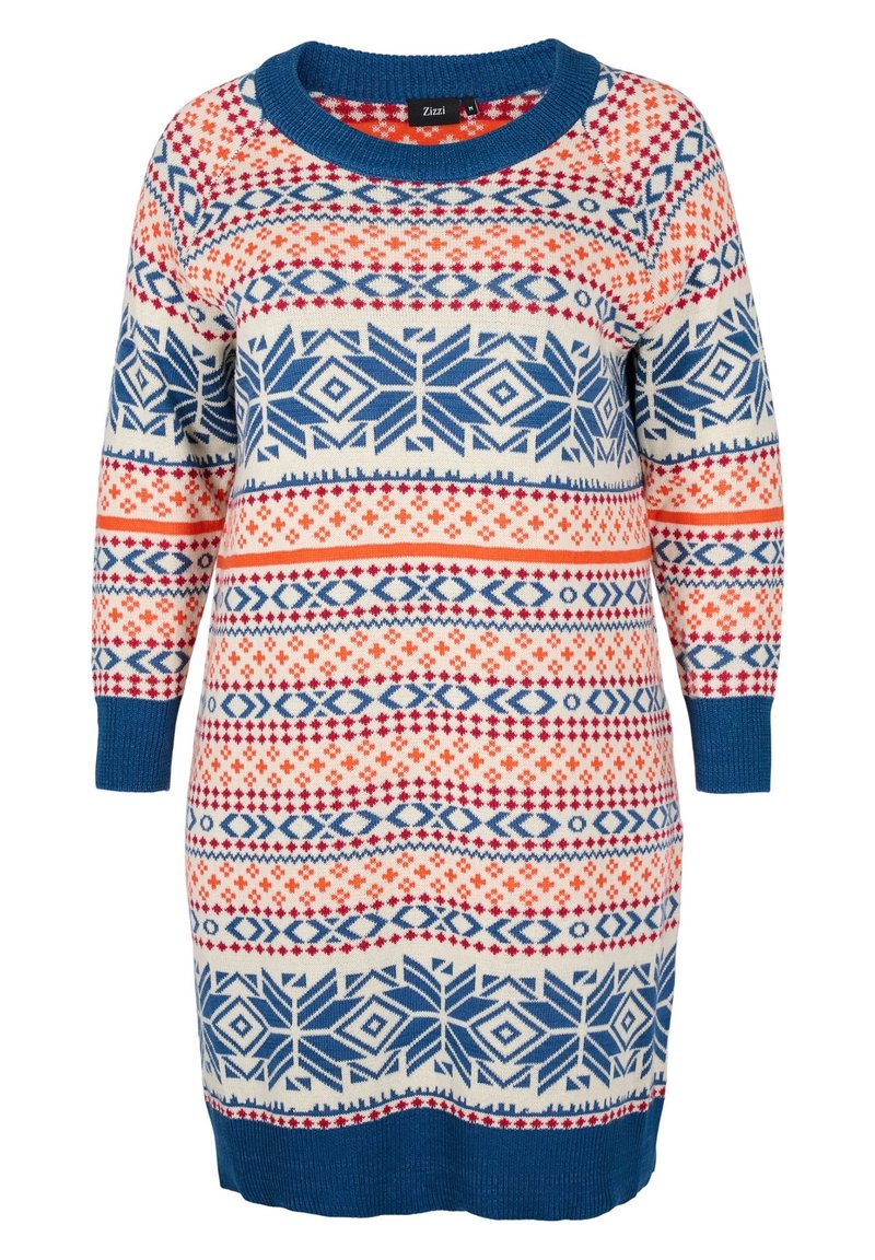 Zizzi Jumper dress - dark blue - (Pre-owned) - Zalando.ie