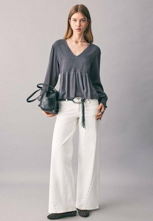 Relaxed fit jeans - gebroken wit