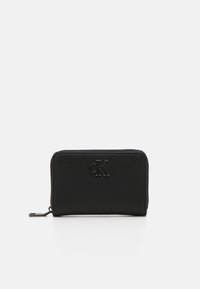 Calvin Klein Jeans MINIMAL MONOGRAM MED ZIP AROUND - Portafoglio - black