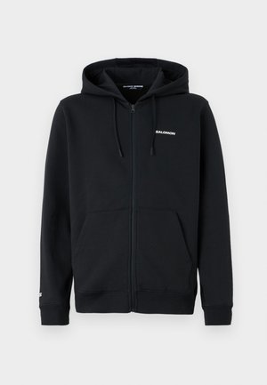 SALOMON LOGO UNISEX - Sportinis megztinis - deep black