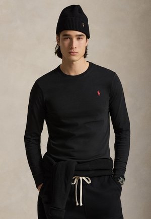 Polo Ralph Lauren, CUSTOM SLIM JERSEY LONG-SLEEVE T-SHIRT - Блуза с дълги ръкави - black