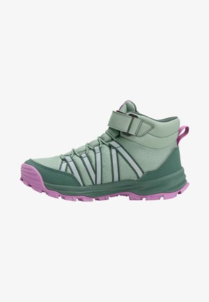 Jack Wolfskin, WILD MID UNISEX - Обувки за туризъм - green zinnia