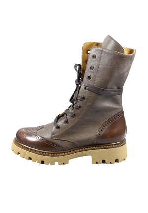 Stivali con i lacci - braun