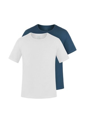 2 PACK - T-Shirt basic - marine/weiß