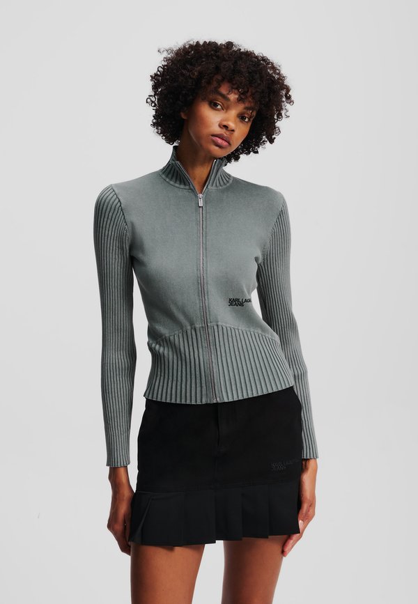 UTILITY ZIP-UP KNIT - Cardigan - monument