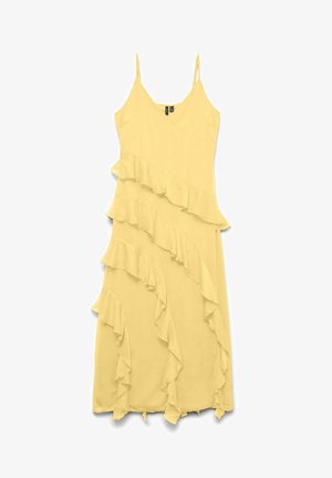 Vero Moda, VMSMILLA Long - Velika haljina - pale banana