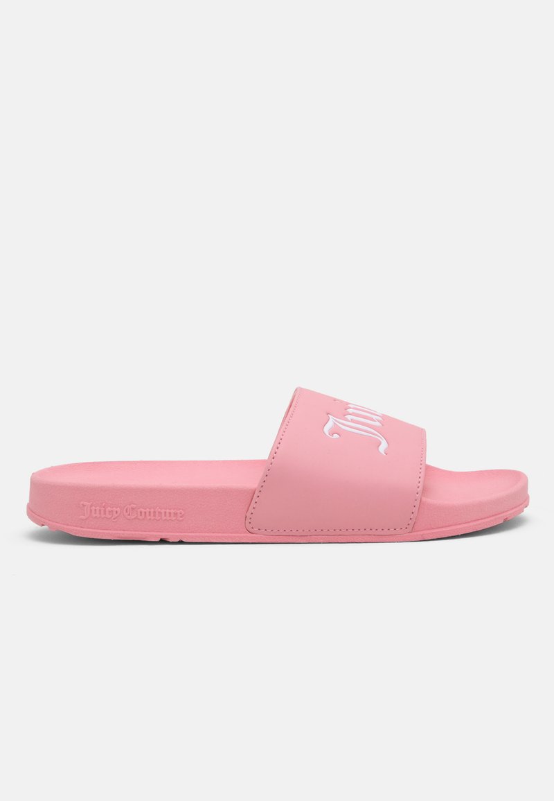 Juicy Couture CARMEN COLLEGIATE SLIDER - Baseina iešļūcenes - candy pink