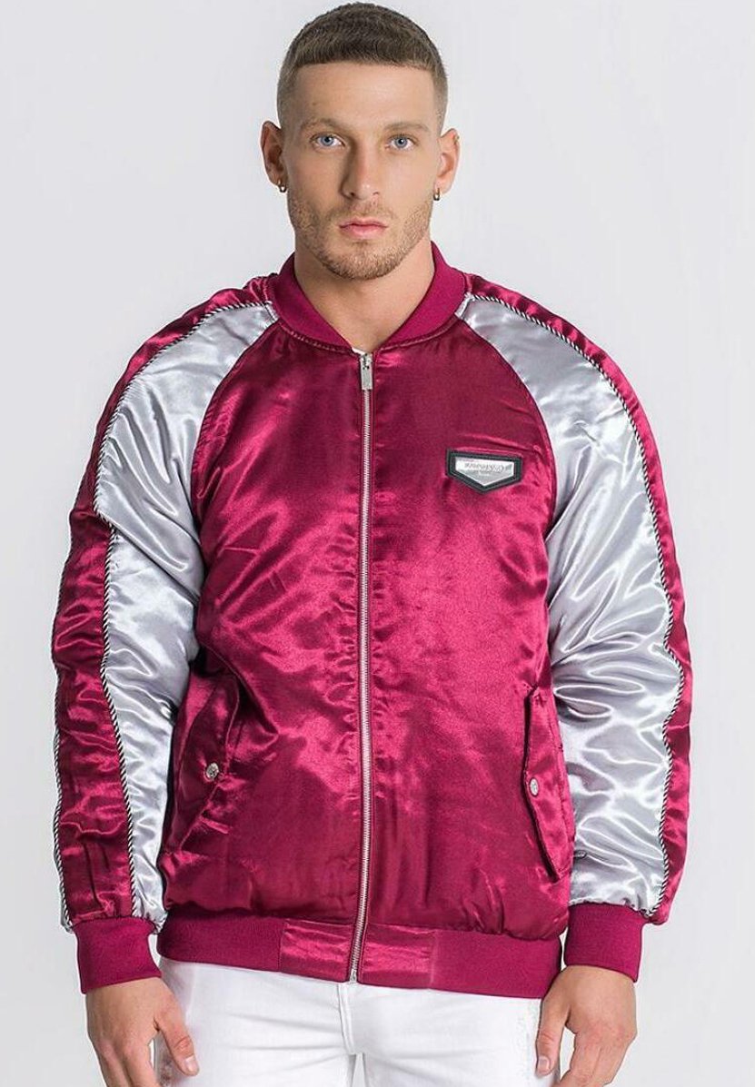 Gianni Kavanagh Chaquetas bomber - burgundy/silver/burdeos - Zalando.es