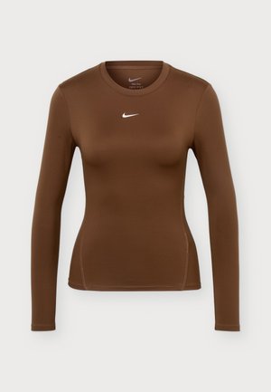 Nike Performance, ONE - T-shirt à manches longues - cacao wow/white