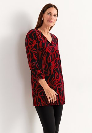 Cellbes of Sweden WITH GATHERED SLEEVE - Tunika - red patterned