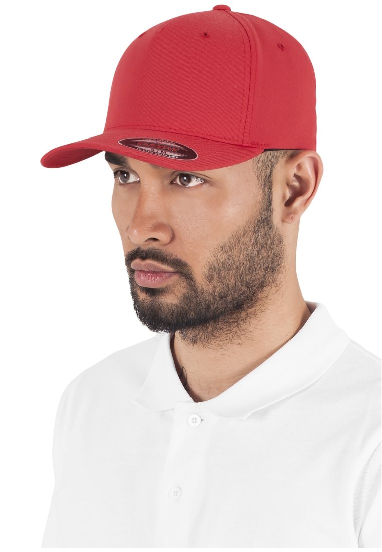 Flexfit - 5 PANEL - Sapka - red, Nagyítás