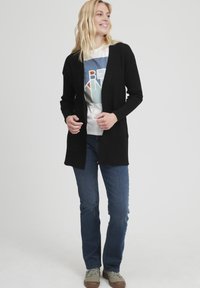 Fransa - FRBESMOCK 1 CARDIGAN - Cardigan - black Thumbnail Image 1