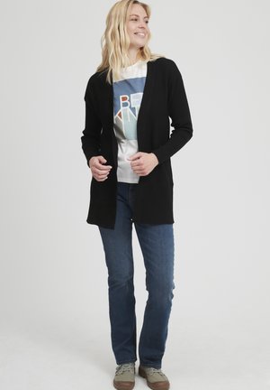 FRBESMOCK 1 CARDIGAN - Kardigan - black