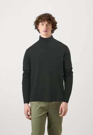 Jack & Jones PREMIUM JPRBLABUSHWICK ETHAN ROLL NECK - Top dugih rukava - black onyx