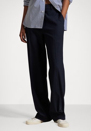 HIGH RISE RELAXED STRAIGHT TROUSER - Stoffhose - navy