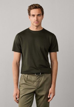 Hackett London, HACKETT LONDON BASIC T-SHIRT TTVL PIQUE TEE - Camiseta básica - hunter green