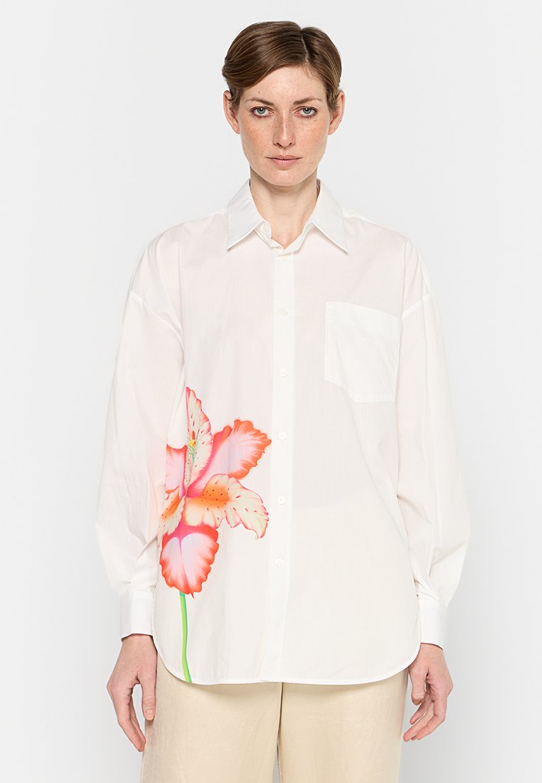 Maje Overhemdblouse wit Maje Overhemdblouse wit