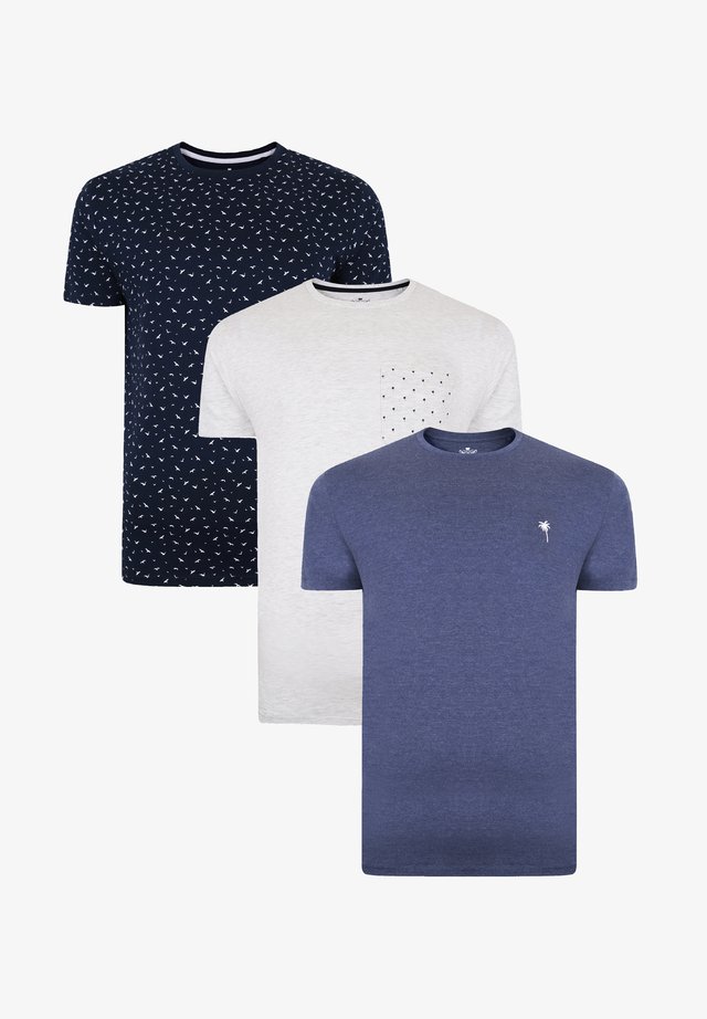 3 PACK - T-shirt imprimé - mehrfarbig