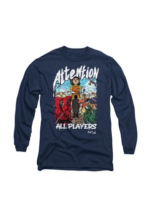 SQUID GAME ATTENTION ANIME - Long sleeved top - dark blue