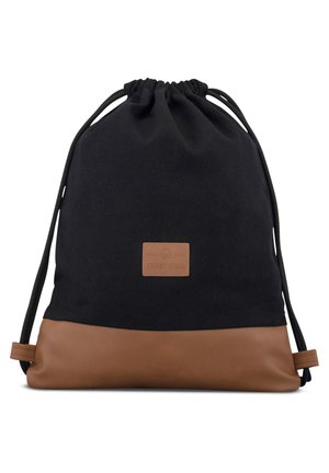 LUKE - Sports bag - black, brown