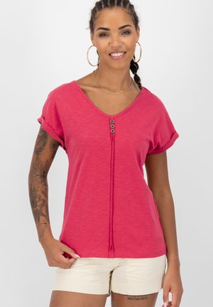 T-shirt con stampa - raspberry