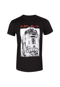 Henry Tiger STAR WARS R2D2 KATAKANA Print T-shirt black