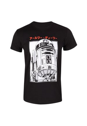 STAR WARS R2D2 KATAKANA - Triko s potiskem - black