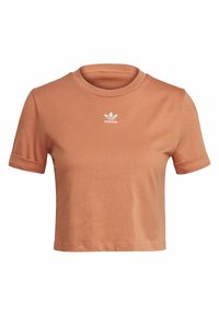 adidas Originals TOP ADICOLOR ORIGINALS REGULAR T-SHIRT - Marškinėliai su spaudiniu - hazy copper