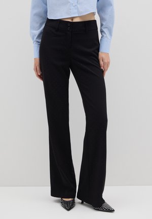 POLKA DOT FLARE - Broek - gunmetal