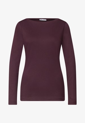 Street One, LANGARM SHIRT MIT U-BOOT-AUSSCHNITT - T-shirt à manches longues - rustic rouge
