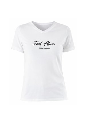 Patrizia Pepe, T-shirt print - bianco
