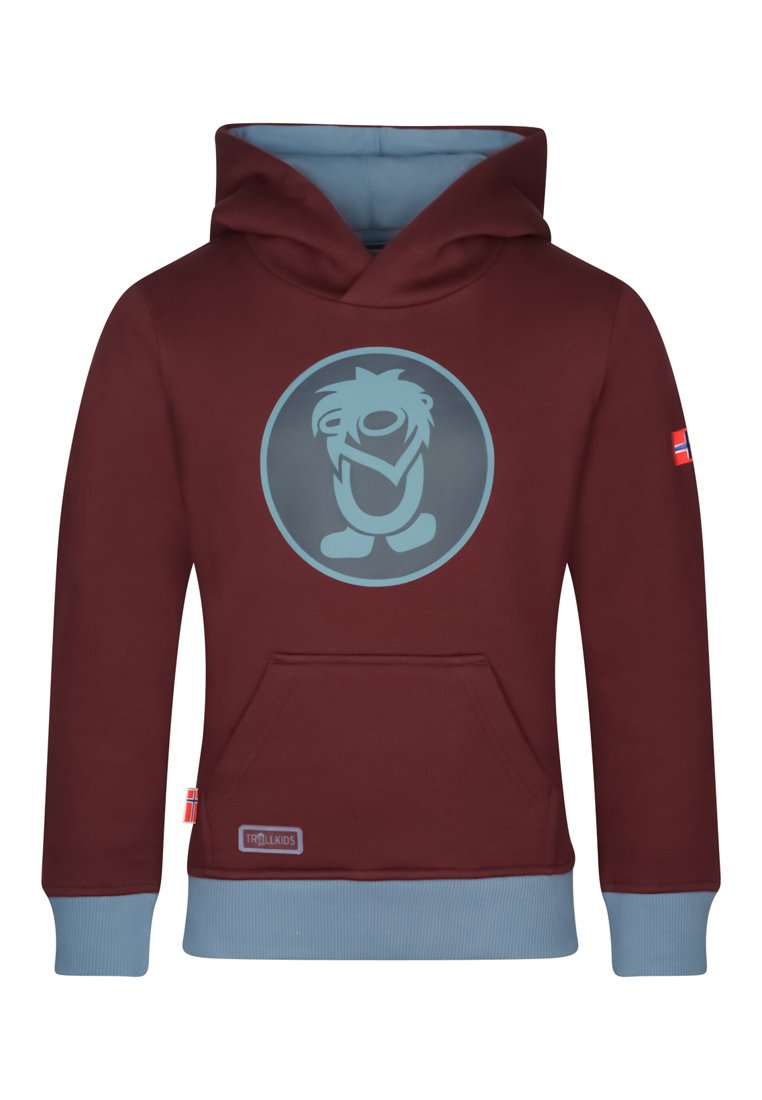 Trollkids Hoodie donkerrood