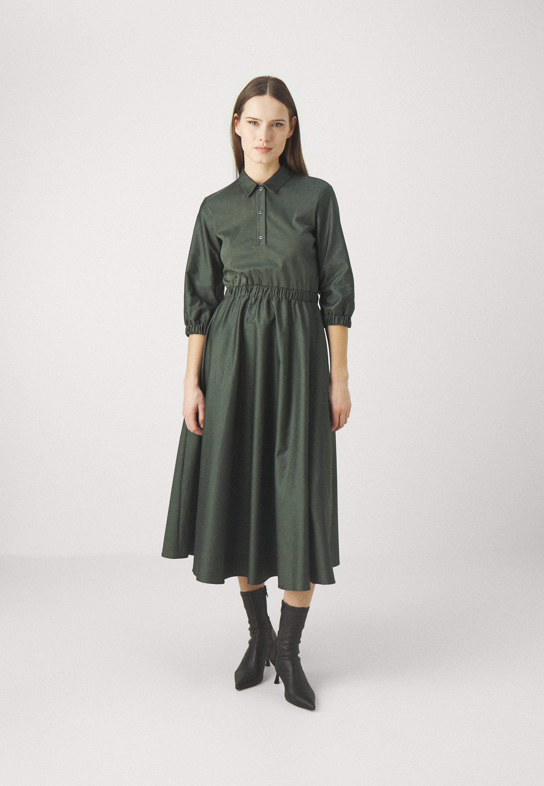 Max Mara Leisure MAGGIO - Day dress - verde scuro/dark green - Zalando