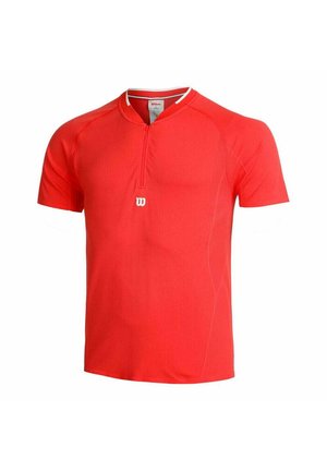 PLAYERS SEAMLESS ZIP HENLEY  - Camiseta deportiva - infrared