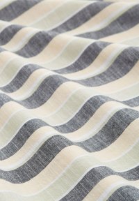 TOM TAILOR DENIM GESTREIFTES - Hemd - black bright orange stripe