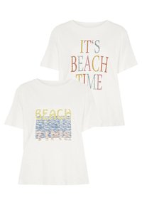 BEACH TIME PACK - T-Shirt print - creme bedruckt