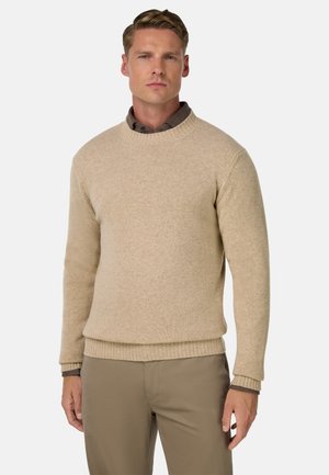CREW NECK - Strickpullover - sand