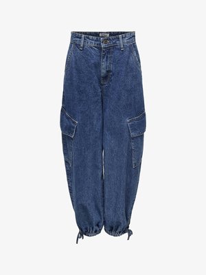 ONLY HIGH WAIST - Avar lõikega teksad - medium blue denim